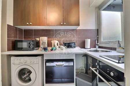 Kitchen Furnished studio - 32m²  - Asnières-sur-Seine