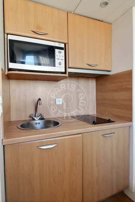 Kitchen Furnished studio - 23m²  - Montparnasse - Paris