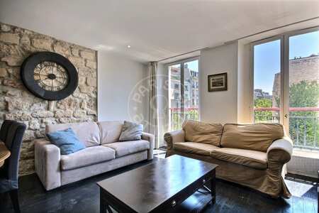 Wohnzimmer Möblierte wohnung - 43m²  - 1 Zimmer - Invalides - Paris