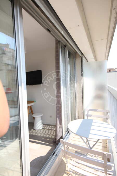 Balkon Möblierte studio - 23m²  - Commerce - Paris