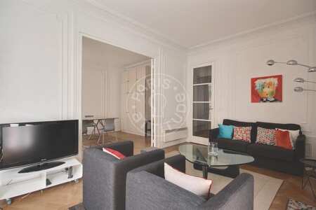 Wohnzimmer Möblierte wohnung - 66m²  - 1 Zimmer - Motte-Piquet Grenelle - Paris