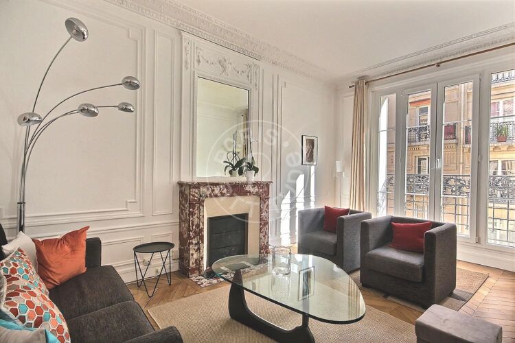 Living room - Furnished 1 bedroom - Paris 75015 - 13246