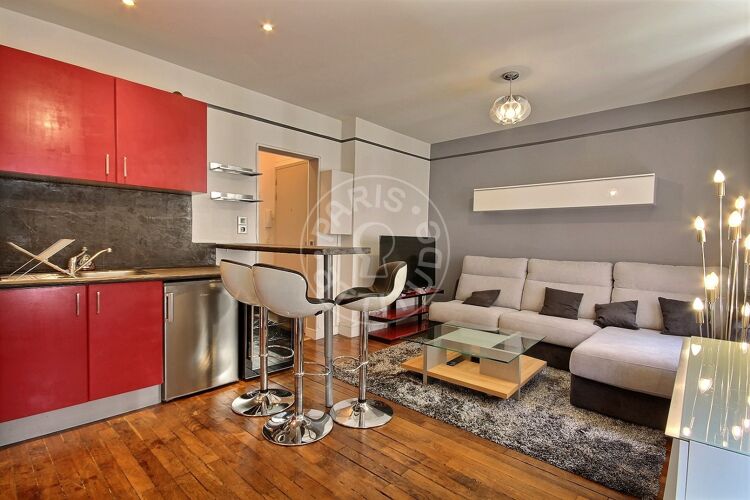 Living room - Furnished 1 bedroom - Paris 75017 - 13249