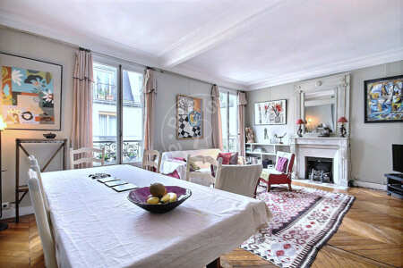 Sala Apartamento mobilado - 54m²  - 1 quarto - Saint Placide - Paris