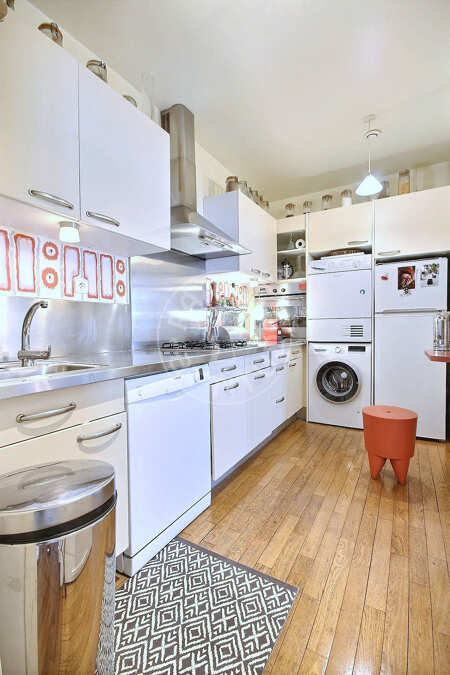 Cozinha Apartamento mobilado - 54m²  - 1 quarto - Saint Placide - Paris