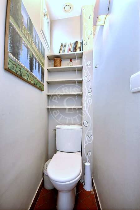 WC Apartamento mobilado - 54m²  - 1 quarto - Saint Placide - Paris