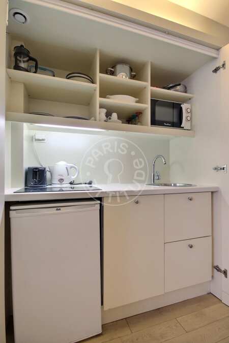 Cozinha Quitinete mobilado - 24m²  - Le Marais - Paris