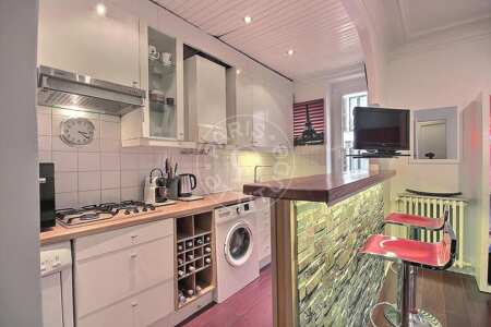 Cozinha Apartamento mobilado - 40m²  - 1 quarto - Arc de Triomphe - Paris