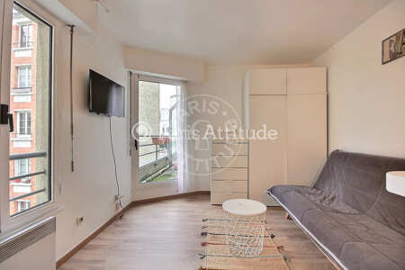 Salon Studio meublé - 20m² - Boulogne-Billancourt