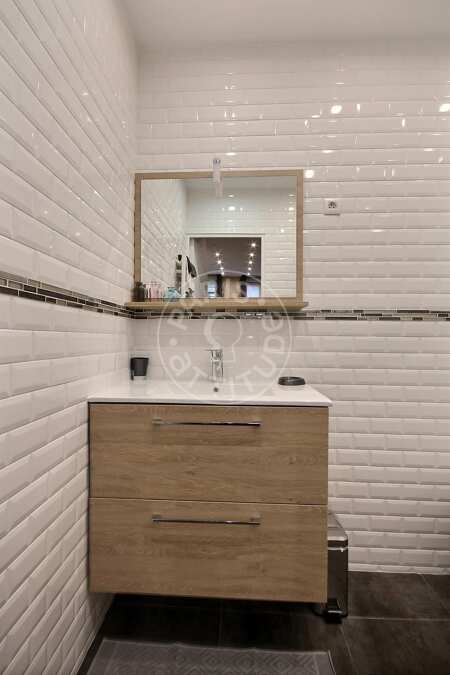 Baño Estudio amueblado - 26m²  - Montorgueil - París