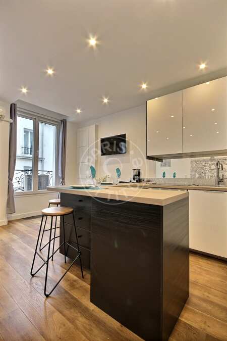 Cocina Estudio amueblado - 26m²  - Montorgueil - París