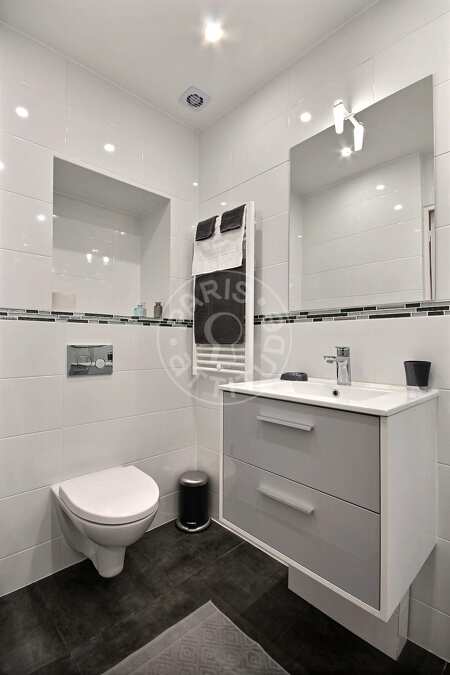 Baño Estudio amueblado - 26m²  - Montorgueil - París