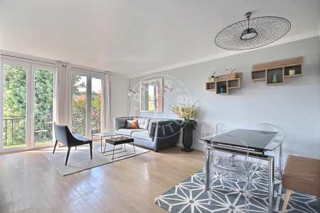 Living room Furnished duplex - 126m²  - 4 bedrooms - Neuilly-sur-Seine