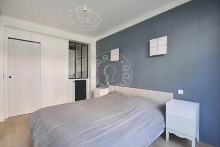 Bedroom Furnished duplex - 126m²  - 4 bedrooms - Neuilly-sur-Seine