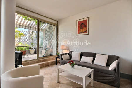 Sala Apartamento mobilado - 69m²  - 2 quartos - Montsouris - Paris