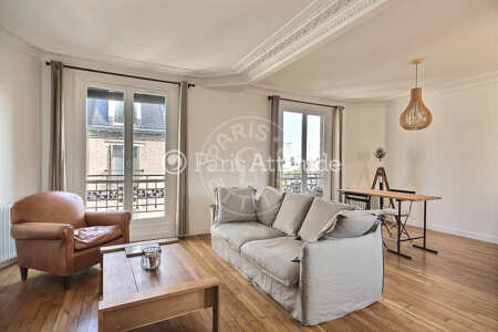 Sala Apartamento mobilado - 63m²  - 1 quarto - Jules Joffrin - Mairie du 18ème - Paris