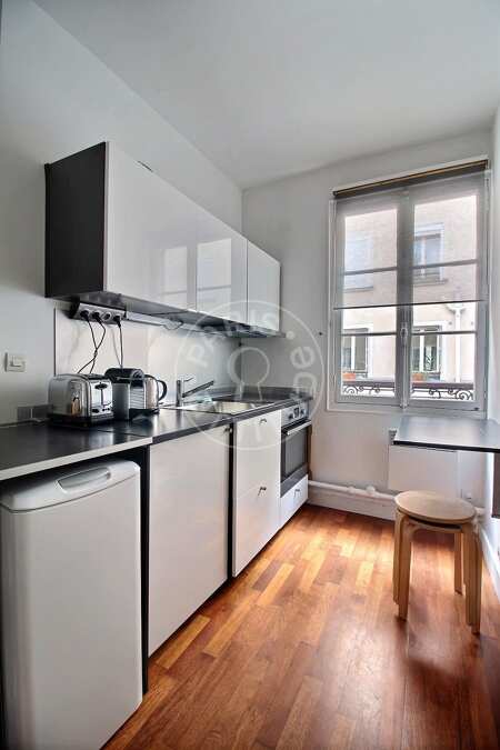 Kitchen Furnished studio - 26m²  - Oberkampf - Paris