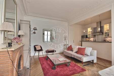 Salon Appartement meublé - 47m²  - 1 chambre - Arts et Métiers - Paris