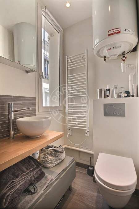 Baño Piso amueblado - 32m²  - 1 dormitorio - Canal de l'Ourcq - París