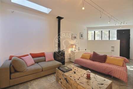 Living room Furnished duplex - 100m²  - 2 bedrooms - Montmartre / Place des Abbesses - Paris