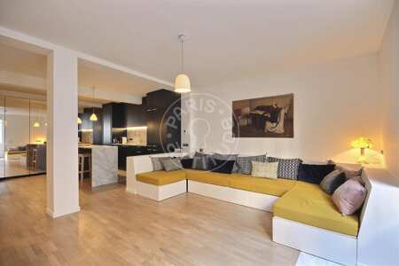 Living room Furnished duplex - 105m²  - 3 bedrooms - Jardin du Luxembourg - Paris