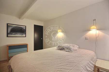 Bedroom Furnished duplex - 105m²  - 3 bedrooms - Jardin du Luxembourg - Paris