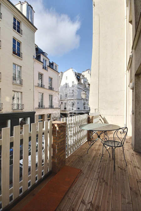 Terrace Furnished apartment - 40m²  - 1 bedroom - Temple - Paris