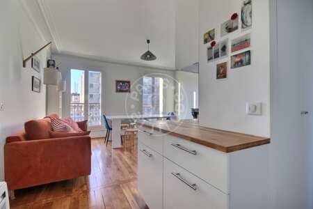 Eingangsbereich Möblierte wohnung - 39m²  - 1 Zimmer - Canal de l'Ourcq - Paris