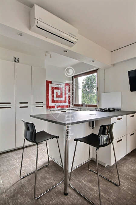 Kitchen Furnished studio alcove - 35m²  - Tolbiac - Paris