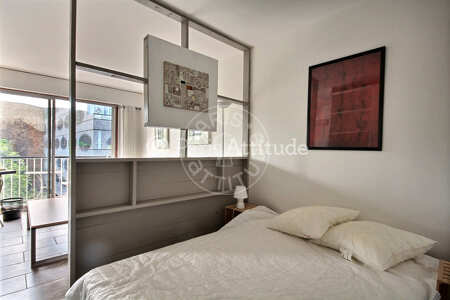 Bedroom Furnished studio alcove - 35m²  - Tolbiac - Paris