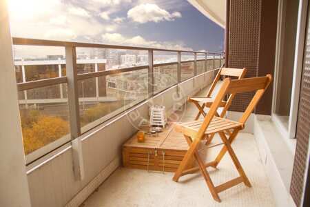 Balcony Furnished apartment - 90m²  - 2 bedrooms - Puteaux