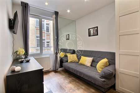 Salon Studio meublé - 16m²  - Montorgueil - Paris