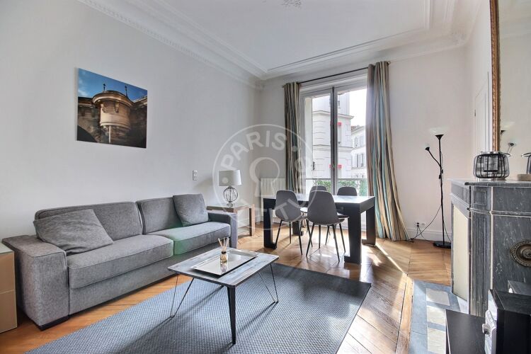 Living room - Furnished 1 bedroom - Paris 75008 - 13327