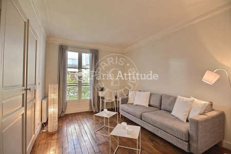 Living room Furnished apartment - 54m²  - 2 bedrooms - Victor Hugo - Paris