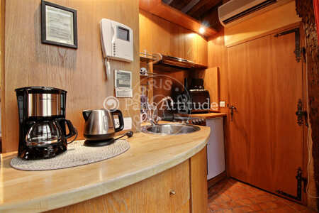 Küche Möblierte studio - 19m²  - Pyramides / Palais Royal - Paris