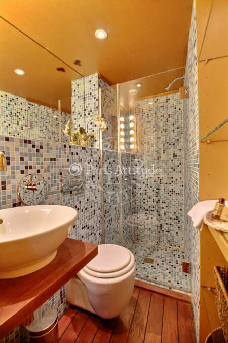 Salle de bain Studio meublé - 19m²  - Pyramides / Palais Royal - Paris