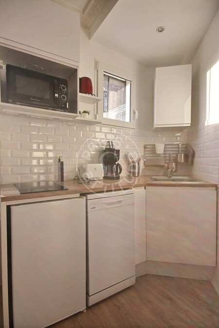 Cuisine Appartement meublé - 28m²  - 1 chambre - Alésia - Paris