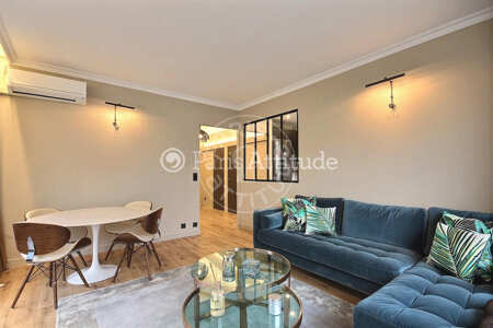 Living room Furnished apartment - 65m² - 2 bedrooms - La Muette / Bois de Boulogne - Paris
