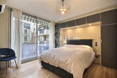 Bedroom Furnished apartment - 65m² - 2 bedrooms - La Muette / Bois de Boulogne - Paris