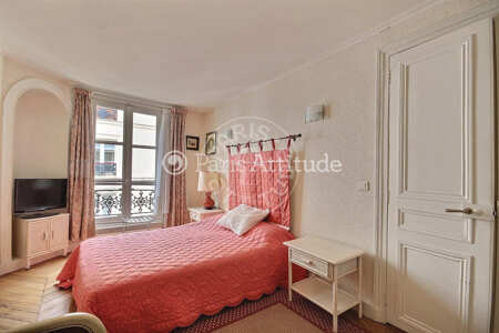 Bedroom Furnished apartment - 65m²  - 2 bedrooms - Saint-Germain - Paris