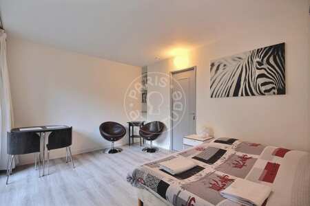 Salon Studio meublé - 20m²  - Rue de la Pompe - Paris