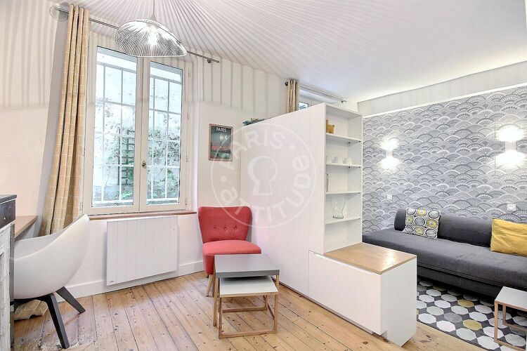 Salon - Studio meublé - Paris 75018 - 13362