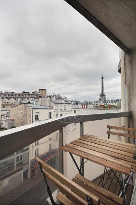 Balkon Möblierte alkovenwohnung - 27m²  - Bir-Hakeim - Paris