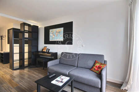 Sala Apartamento mobilado - 45m²  - 1 quarto - Riquet - Paris