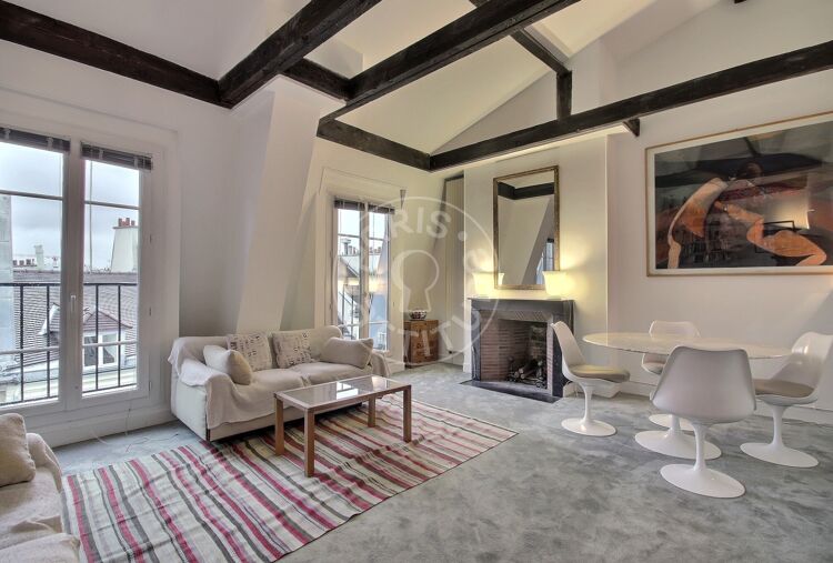 Living room - Furnished 1 bedroom - Paris 75005 - 13392