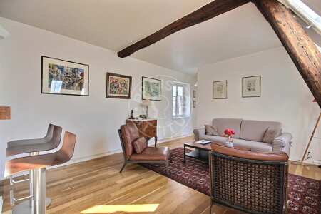 Wohnzimmer Möblierte wohnung - 45m²  - 1 Zimmer - Triangle d'Or - Paris