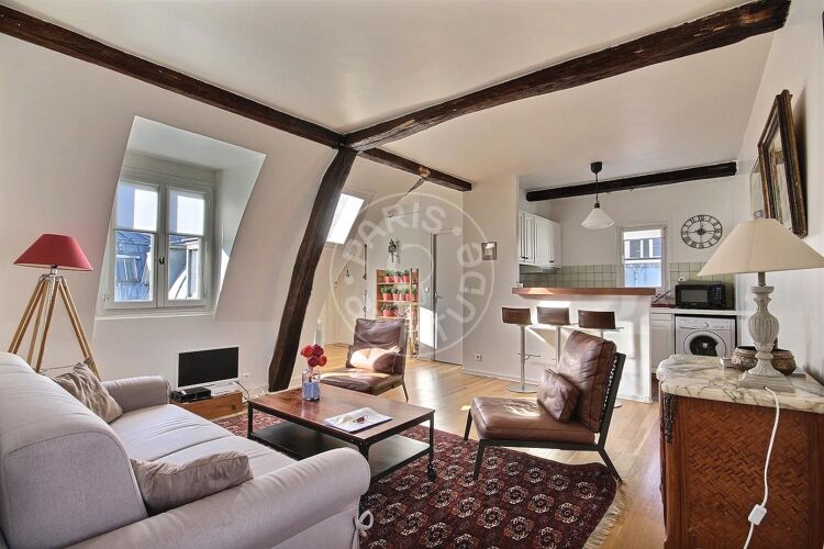 Salon - 1 chambre meublé - Paris 75008 - 13404
