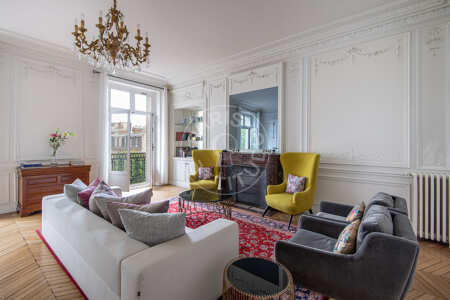Sala Apartamento mobilado - 232m²  - 5 quartos ou mais - Victor Hugo - Paris