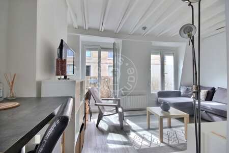 Salon Studio meublé - 20m²  - Place Monge - Paris