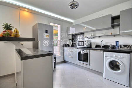 Cozinha Apartamento mobilado - 70m²  - 2 quartos - Nanterre